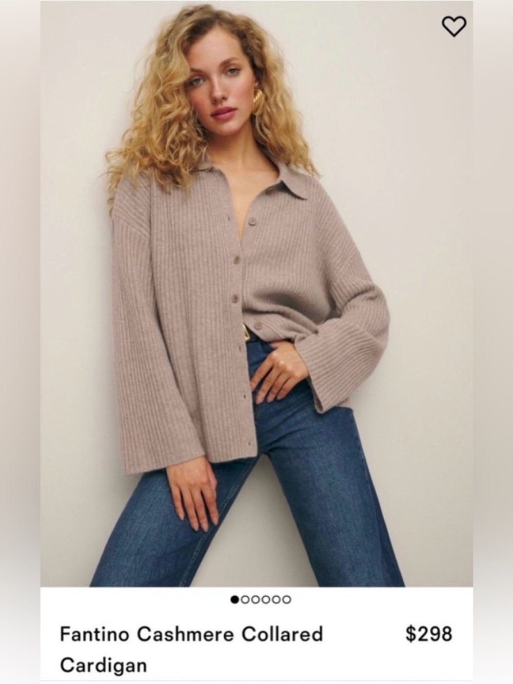Reformation Fantino Cashmere Sweater